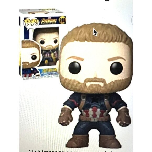 Funko Pop Marvel #288 Avengers Infinity War Captain America Figure New